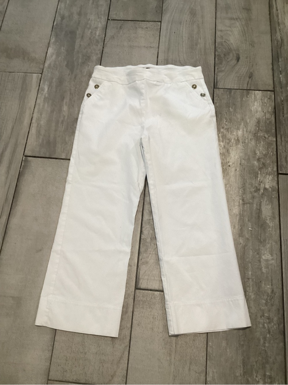 Attyre White Girls' Casual Knit-Waist Pants Size 31R